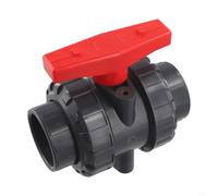 Vanne PVC 2" Plein Passage pour Débit Maximal | Double union, démontage rapide, nettoyage aisé, maintenance couper la tuyauterie, gain de temps