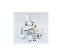 Vanne side multivoies 1"1/2' Classic blanche avec raccords