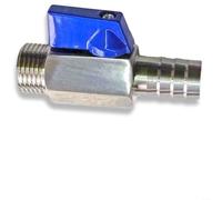 Vanne sphérique en acier inoxydable 304 avec filetage extérieur G, raccord pagode DN15/DN10, haute pression 1,6 MPa, -10 °C à 120 °C, joint souple pour eau, huile, gaz (DN15-12 mm)