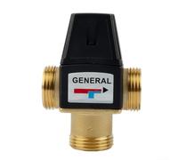 Vanne thermostatique 3 voies DN20 DN25 Système d'eau chaude Arrêt de sécurité 35 à 60 degrés C (DN25)