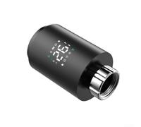 Vanne Thermostatique Connectée Wifi pour tuya Programmable Vanne(Black) | Contrôle via app pour tuya, réglage à distance, compatible Wifi, programmation flexible, économie d'énergie
