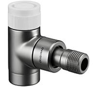 vanne thermostatique Oventrop série E 1163082 angle, préréglage en continu, DN 15, laiton, construction en acier inoxydable