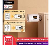 Vanne thermostatique pour radiateur SONOFF TRV-ZBT Gen2 Zigbee, plus petite, affichage de la température en temps réel, température précise, programmation intelligente.