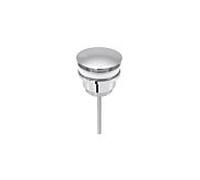 Vanne universelle ASW Design 106391 1 1/4" x d = 63 mm, ronde, en laiton, Ø 66 mm, chromée, sans verrouillage