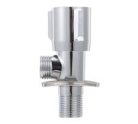 Vannes D'angle en Cuivre Argenté, Arrêt D'eau, Haute Température | Structure Simple, Anti-rouille, Design Unique, Usage Plomberie, Eau Chaude et Froide, Raccord Compression