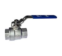 - Vannes d'arrêt inox - Vanne à sphère INOX poignée plate bleue PN63 - Femelle 1/2" (15/21)