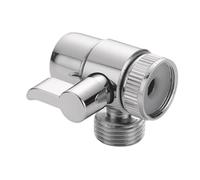 Vannes de dérivation de robinet avec aérateur en acier - Filetage 0,5 - Installation simple pour douche et tuyau d'arrosage