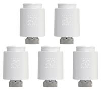 Vannes de radiateur intelligentes avec thermostat, télécommande,vocale, Zigbee - 5 pièces