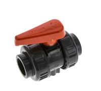 Vanntail à Bille PVC 2 Voies Raccord Double Union Rp 1'' FKM