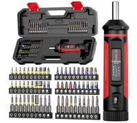 VANPO Tournevis dynamométrique 1/4", 1-8 Nm - Petit tournevis torque | Jeu de tournevis dynamométriques avec 60 embouts S2, rappel de clic pour outils, réparation de vélo
