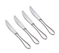 VANRA 4 Pièces Couverts pour Enfants, Inox Couteaux de Table Couteau a Pain a Steak pour Enfants,17,3 cm