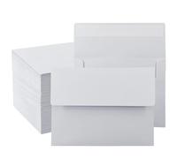 VANRA Lot de 150 enveloppes d'invitation A2 pour cartes de vœux de 10 x 14 cm - Enveloppes blanches auto-adhésives A2 avec rabat gommé pour invitations de mariage