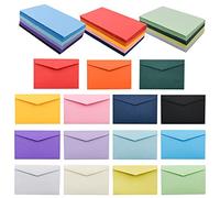 VANRA Lot de 150 Mini Enveloppes de 15 Couleurs Assorties pour Cartes Cadeaux, Papier Cartonné, Cartes d'Index (10,2 x 6,9 cm)