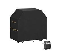 VANSHEIM Bache Barbecue Exterieur,Housse Barbecue,Housse Plancha Exterieur,Housse BBQ Rectangulaire Imperméable Anti-UV adapté pour Weber,Char Broil,Campingaz Barbecues 117x65x117cm