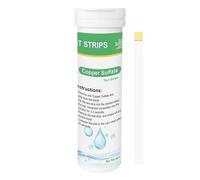VANSUKY Bandelettes de test Sulfate de Cuivre 50 pcs - Test Rapide et Précis du Cuivre pour Aquarium, Étang, Piscine & Spa - Plage de détection 0-300 mg/L - Résultats Instantanés