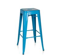 VANTAGGIO HIGH - Tabouret de bar bleu clair