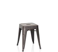VANTAGGIO - Tabouret de bistrot Noir / or