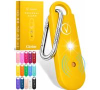Vantamo Alarme Personnelle Anti Agression 130dB avec Double Haut-Parleur, Flash LED Puissant et Indicateur de Batterie Faible, Kit Defense Femme Compact pour Auto Defense avec Porte-clés pour Sac