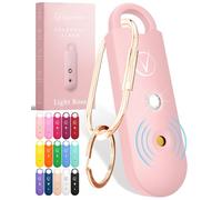 Vantamo Alarme Personnelle Anti Agression 130dB avec Double Haut-Parleur, Flash LED Puissant et Indicateur de Batterie Faible, Kit Defense Femme Compact pour Auto Defense avec Porte-clés pour Sac