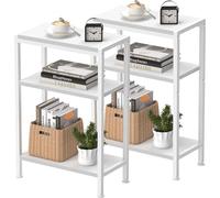Vantimo Table D'appoint étroite, PetiteTable avec étagères étroites et Rangement Armoires Organisatrices D'appoint pour Canapé Espaces étroits pour Salon Chambre Cuisine Balcon Bureau