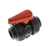 Vanue à Bille PVC 2 Voies Raccord Double Union Rp 3/4'' FKM