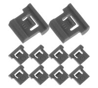 VANZACK 10 Pièces Limiteur D'ouverture de Porte D'armoire Protection Garçon et Filles en Plastique Noir et Contrôle Précis de L'angle Cuisine et Dressing