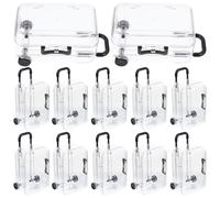 VANZACK 12 Pièces Mini Valise Noire en Ps, Boîte à Dragées Style Valise pour