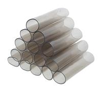 VANZACK 15 Pièces PVC Manchons à Ressort Gris pour Couverture de Piscine | Résistants aux Intempéries, Protection des Margelles les Rayures, Adaptés aux Ressorts D’ancrage Hivernaux
