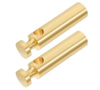 VANZACK 2 Pièces Connecteur de Poteau en Laiton pour Armoire à Vin, | Installation Facile, Empêche les Objets de Tomber, Usage Rv et Applications Décoratives, Couleur Or