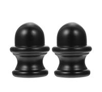 VANZACK 2 Pièces Embout Décoratif en Alliage de Zinc Noir pour Lampe de Table et Lampadaire, Bouton Support D'abat-jour Élégant et Solide pour Salon et Chambre