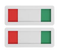 VANZACK 2pièces Panneau Coulissant Indicateur Intimité Bureau Signal Ouvert Fermé Vert Rouge pour Réunion et Toilettes Plaque Acrylique