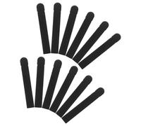 VANZACK 6 Paires Manchons Antidérapants en Silicone, Noir | Confort Renforcé, Tenue Souple et Solide, Usage Quotidien Extérieur, Lot de Famille