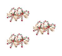 VANZACK 6 Pièces Broche de Noël Cartoon en Alliage, Épingle Émaillée | Motifs de Noël, pour Veste ou Chemise, Soirée et Mariage, à Porter Bas, Moufles, Paquet ou Pochette