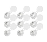 VANZACK 9 Pièces Bouchon de Bouteille Rechargeable Blanc en Plastique | Anti-goutte à Gravité, Valve à Pression, Adaptateur, pour Savonnette, Shampoing, Voyage