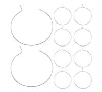 VANZACK Anneaux Marque-Verres à Vin DIY en Aluminium Argenté Lot de 150 Pièces pour Fêtes Mariages et Anniversaires - Marqueurs de Verres Réutilisables et Personnalisables pour