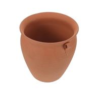 VANZACK Boîte à Légumes en Terre Cuite Rouge avec Trous D’Aération Bac de Rangement 22 CM pour Pommes de Terre Oignons et Ail Pot de Conservation Ventilé Cuisine Rangement Solide et