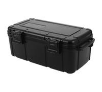 VANZACK Boîte à Outils Rigide Étanche Noire en PP pour Outils et Matériel | Fermeture Sécurisée, Intérieur Spacieux, Étanchéité Renforcée, Antichoc