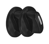 VANZACK Boutons Minuterie Noirs Installation Simple Lot de 2 en ABS Prise en Main Facile 6 Mm Accessoires Cuisine Universels pour Cuisinière à Gaz et Four
