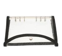 VANZACK Couverture Protection Solide Dommages en Pvc Noir de Cahier à Reliure Plastique pour Carnet et Bloc-notes à Feuilles Mobiles