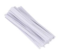 VANZACK Fil de Fer Recouvert de Papier 10cm, 1000 Pièces, Bande de Scellage pour Paquet D'emballage Alimentaire et Liens pour Magasins