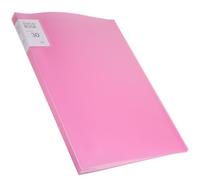 VANZACK Livre de présentation avec Pochettes Transparentes, classeur à dossiers pour œuvres d'art et Peinture, PP Rose, Coins arrondis, Coffret Artiste, Format A3