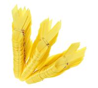 VANZACK Lot de 100 Épingles Ruban de Sensibilisation à L’Enfance en Satin Polyester Jaune Vif Broches de Sensibilisation Polyvalentes pour Vêtements et Accessoires Lors D’Événements