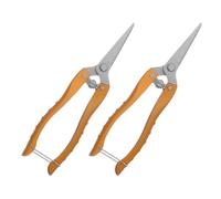 VANZACK Lot De 2 Sécateurs De Jardin En Acier Inoxydable Ciseaux De Jardin Pour La Récolte Du Raisin Et Des Légumes Outils De Jardin Polyvalents Pour Entretien Saisonnière