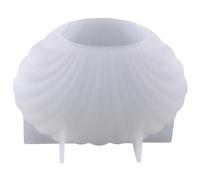 VANZACK Moule en Silicone de Coquillage Blanc, Résistant la Déchirure, Multi-usage Résistant à Déchirure Saint-valentin pour Fabrication Artisanale de Bougies et Bombes de Bain