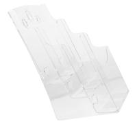 VANZACK Porte-dossiers pour Rangement Pratique Design Incliné en Acrylique Transparent Support Mural Bureau des Fichiers et Bloc-notes en Bureau ou Salle D'étude