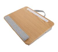 VANZACK Pupitre Ordinateur Portable Kaki Pliable Coussin Ergonomique, Bureau Pratique pour Lit et Canapé, Support Fiable pour Étude et Travail à Domicile, 1 Pièce