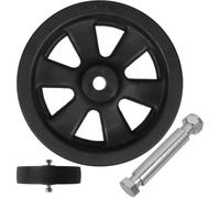 VANZACK Roue de Remorque en Nylon Noire pour Remorque de Bateau Roue Pivotante Installation Facile Stabilité Accessoire pour Usage Nautique