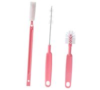 VANZACK Set de Brosses de Nettoyage Flexible Crochet Suspendu pour Bouteille et Paille Lot de 3 en Nylon Abs pour Gobelets en et Biberons