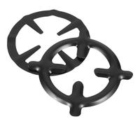 VANZACK Support Pratique pour Gaz Inoxydable Noir à Acier Cafetière en Étagère 2pcs Équilibre Petites Casseroles sur Cuisinière Cuisine
