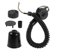 VANZACK Suspendre E27 Câble à Ressort Rétractable Extensible, Kit Complet de Cordon Lumineux pour Lampe de Plafond, Support de Lampe DIY pour Éclairage Maison, Cafés, Fêtes et Bureau
